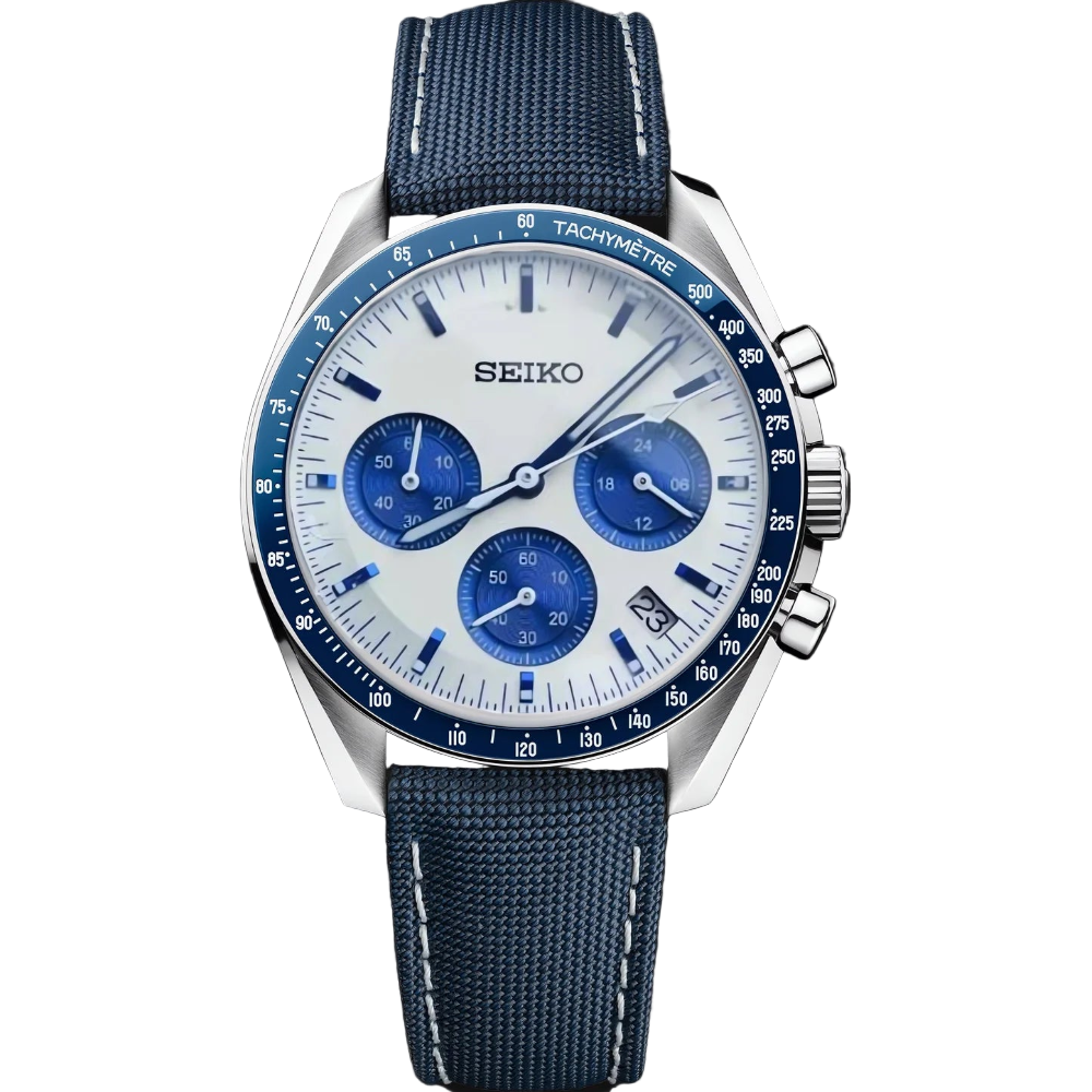 SPEEDMASTER SILVER AND BLUE