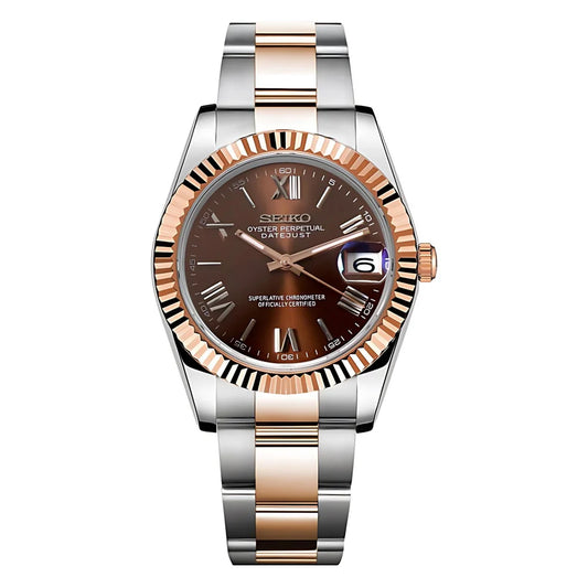 DATEJUST CHOCOLATE ROMAN (TWO TONES)