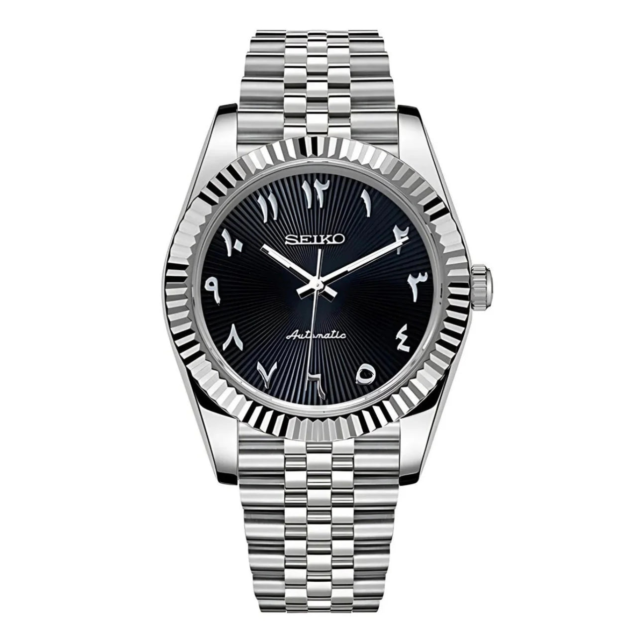 DATEJUST ARABIC BLACK TEXTURED