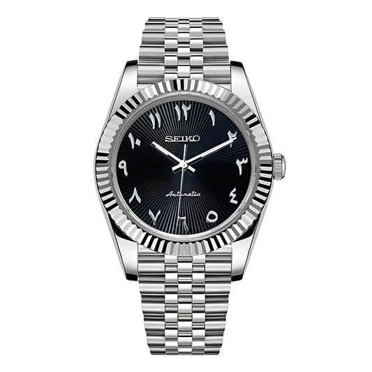 DATEJUST ARABIC BLACK TEXTURED