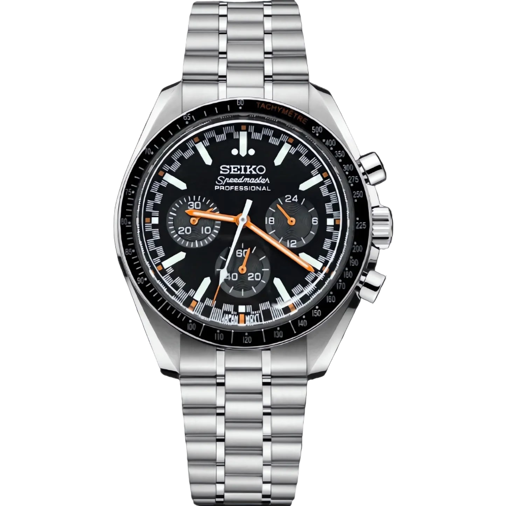SPEEDMASTER BLACK AND ORANGE