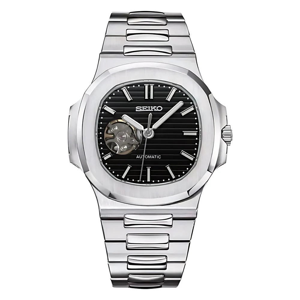 NAUTILUS BLACK OPEN MOVEMENT