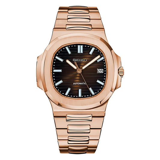 NAUTILUS ROSE GOLD BROWN
