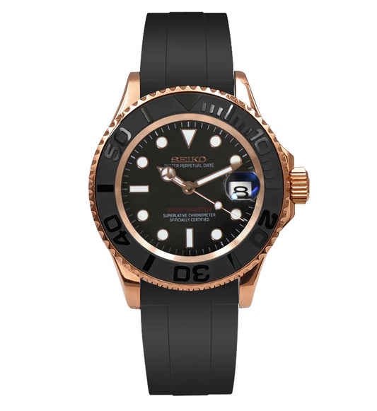 YACHT-MASTER ROSE GOLD - BLACK