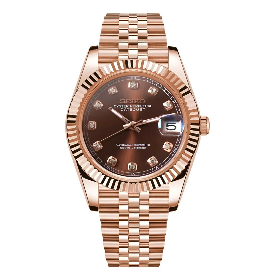 DATEJUST ROSE GOLD - CHOCOLATE