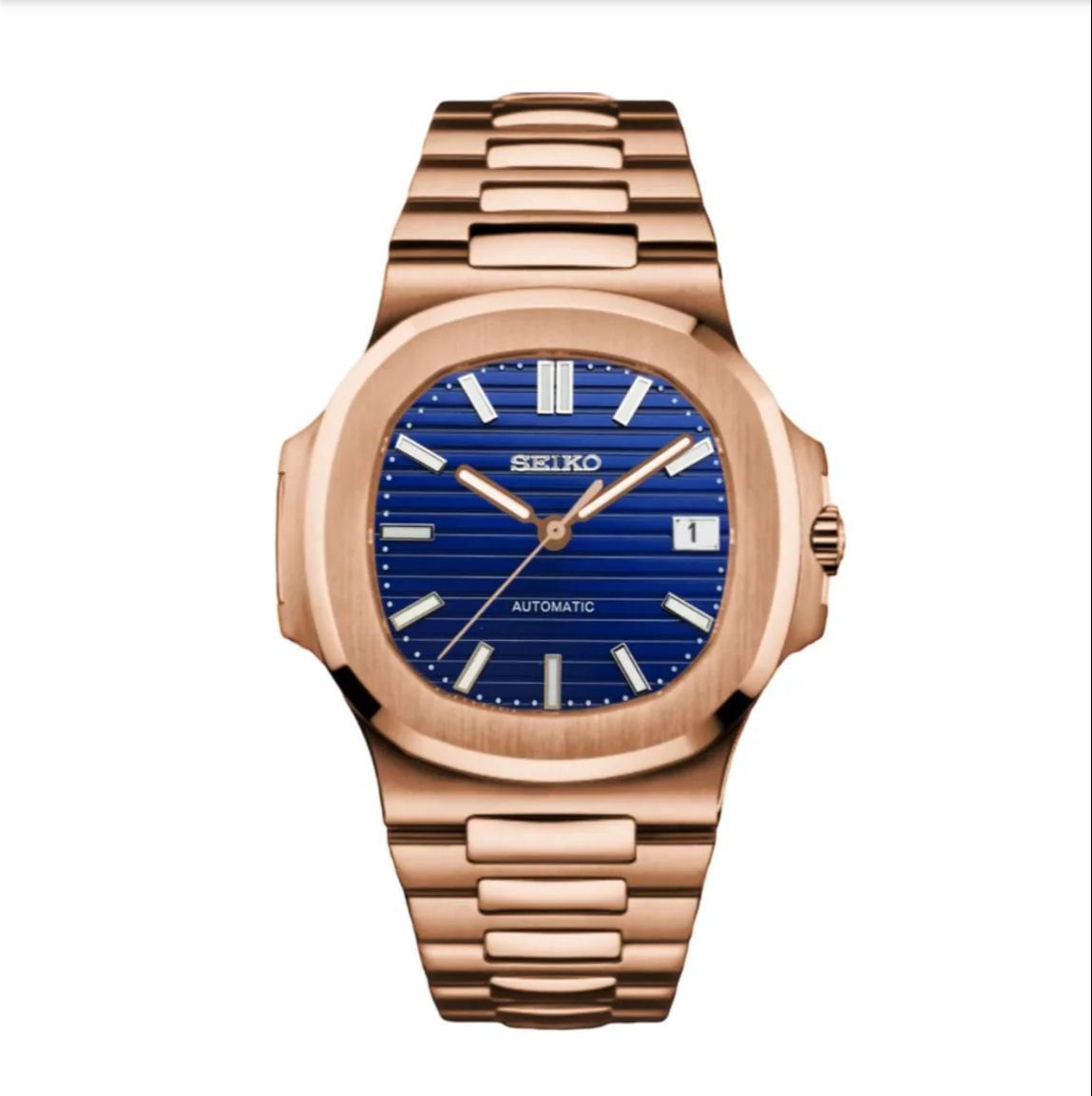 NAUTILUS ROSE GOLD - BLUE